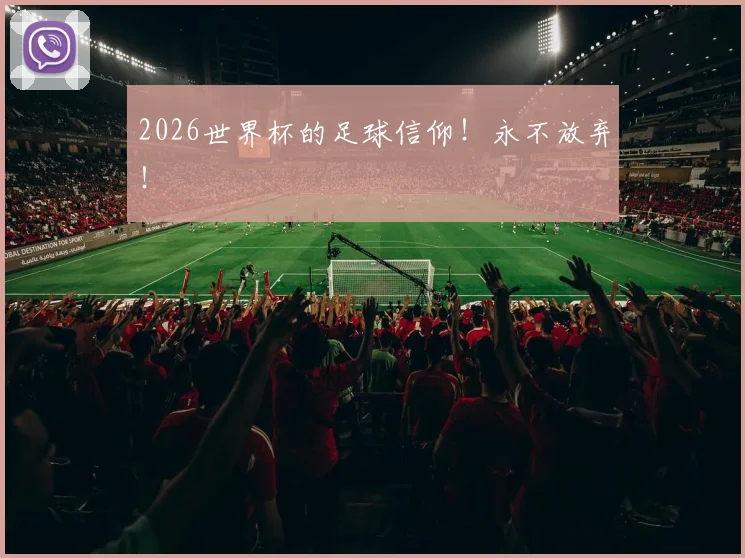 2026世界杯的足球信仰!永不放弃!